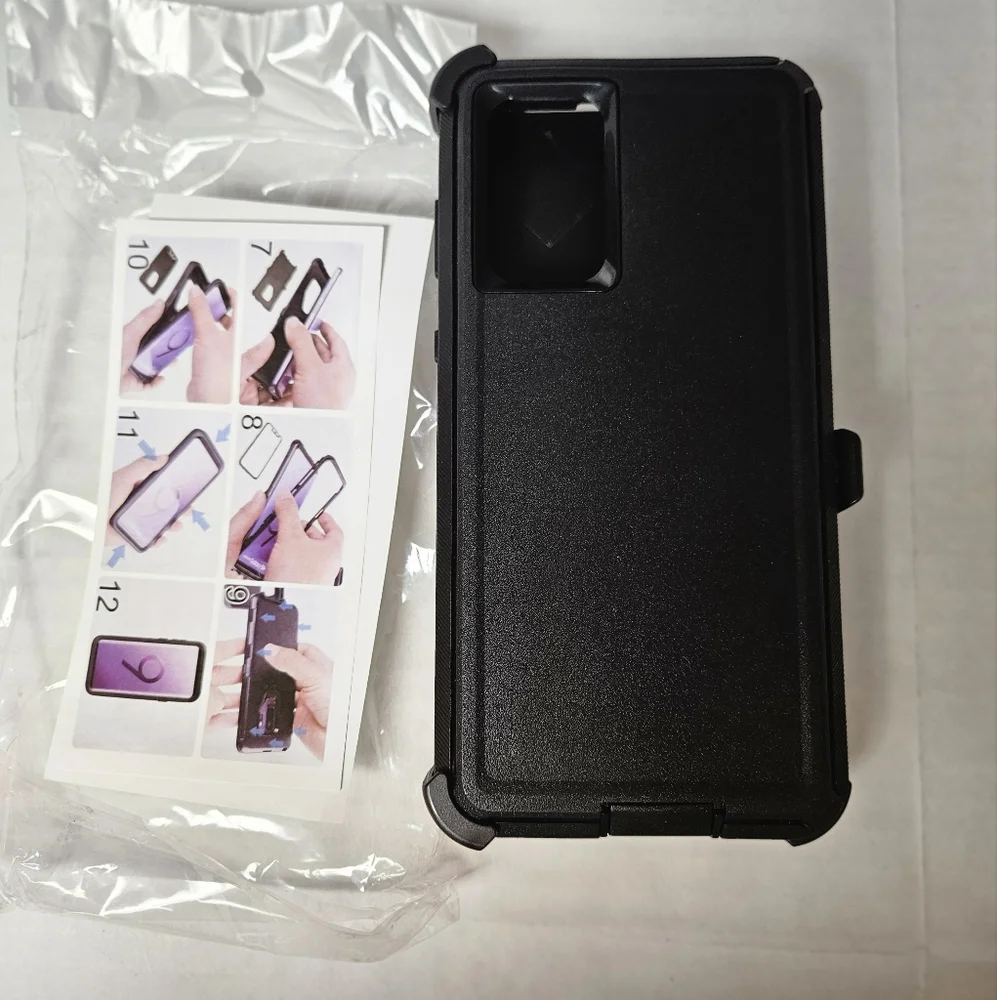 Black Phone Case‎ with Belt Clip Samsung A73